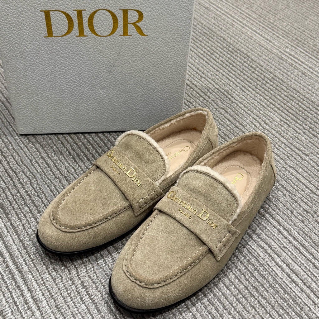 Dior Women's Tan Loafers
